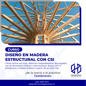 Curso de Diseño en Madera Estructural con CSI