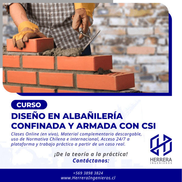 Curso de Diseño en Albañilería confinada y armada con CSI