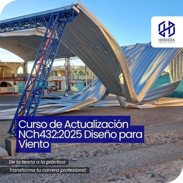 Curso de Actualización NCh432_2025 Diseño para Viento - flyer