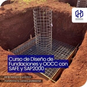 Curso de Diseño de Fundaciones y OOCC con SAFE y SAP2000 - flyer