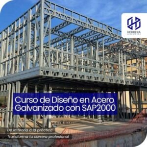 Curso de Diseño en Acero Galvanizado con SAP2000 - flyer