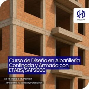 Curso de Diseño en Albañilería Confinada y Armada con ETABS_SAP2000 - flyer