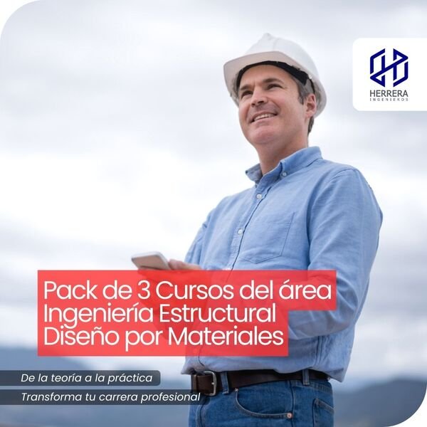 Pack de 3 Cursos del área Ingeniería Estructural Diseño por Materiales