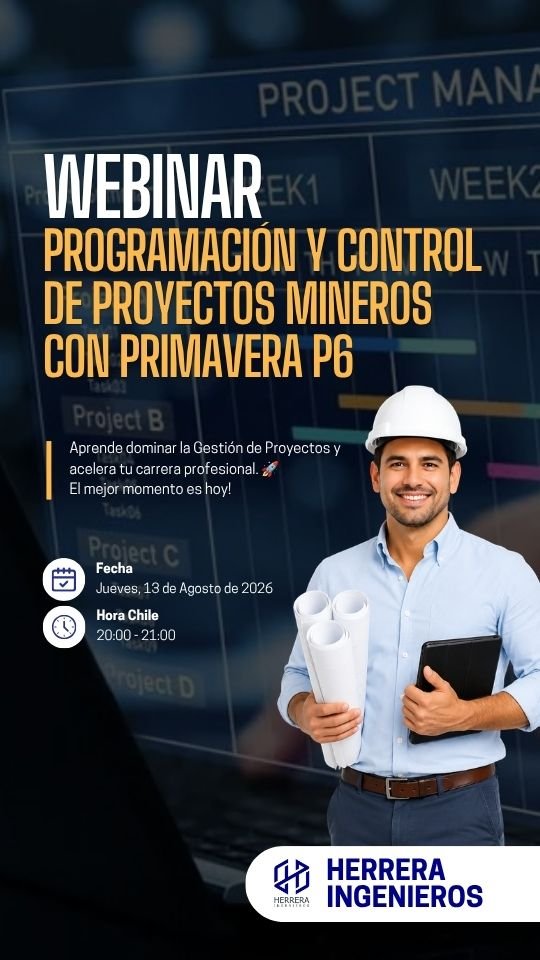 Webinar Programación y Control de Proyectos Mineros con Primavera P6