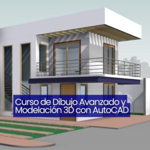 Curso de Dibujo Avanzado y Modelación 3D con AutoCAD - flyer HERRERA INGENIEROS