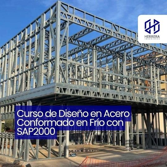 Curso de Diseño en Acero Conformado en Frío con SAP2000 - flyer HERRERA INGENIEROS