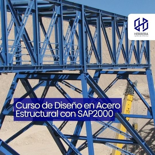 Curso de Diseño en Acero Estructural con SAP2000 - flyer HERRERA INGENIEROS