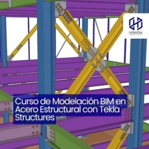 Curso de Modelación BIM en Acero Estructural con Tekla Structures - flyer HERRERA INGENIEROS