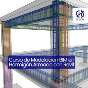 Curso de Modelación BIM en Hormigón Armado con Revit - flyer HERRERA INGENIEROS