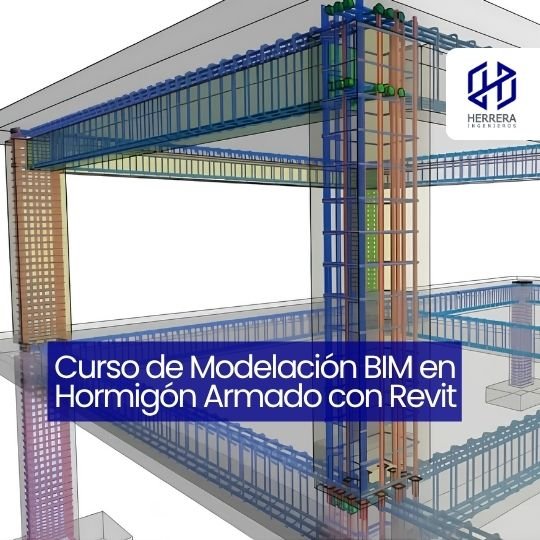 Curso de Modelación BIM en Hormigón Armado con Revit - flyer HERRERA INGENIEROS