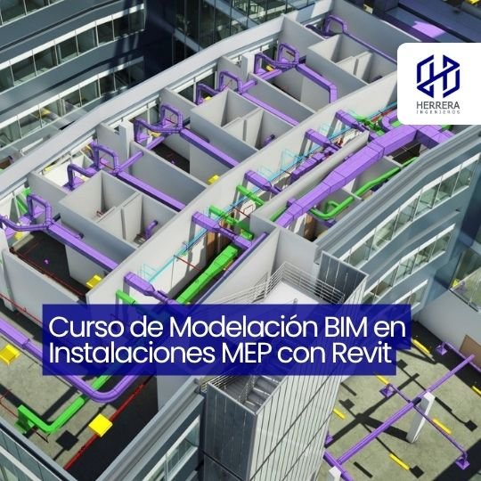Curso de Modelación BIM en Instalaciones MEP con Revit - flyer HERRERA INGENIEROS