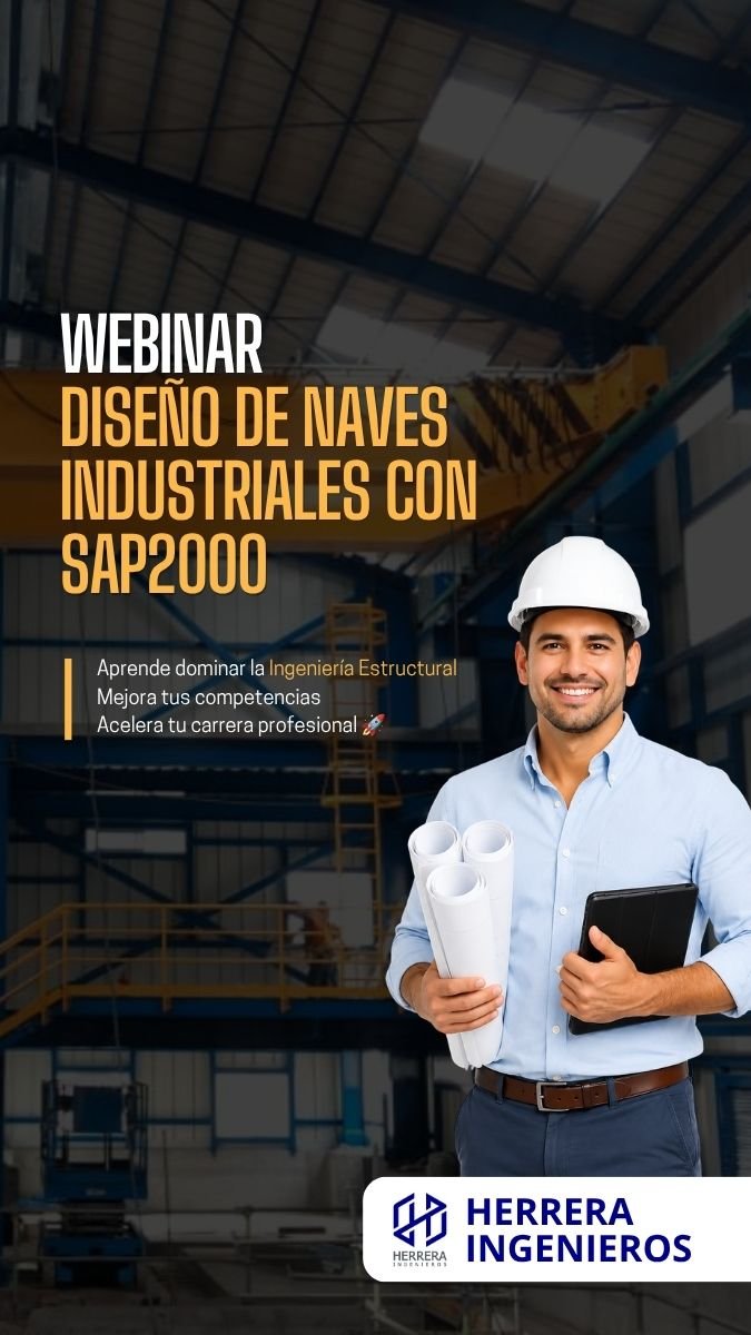 Webinar Diseño de Naves Industriales con SAP2000 - 1080x1920